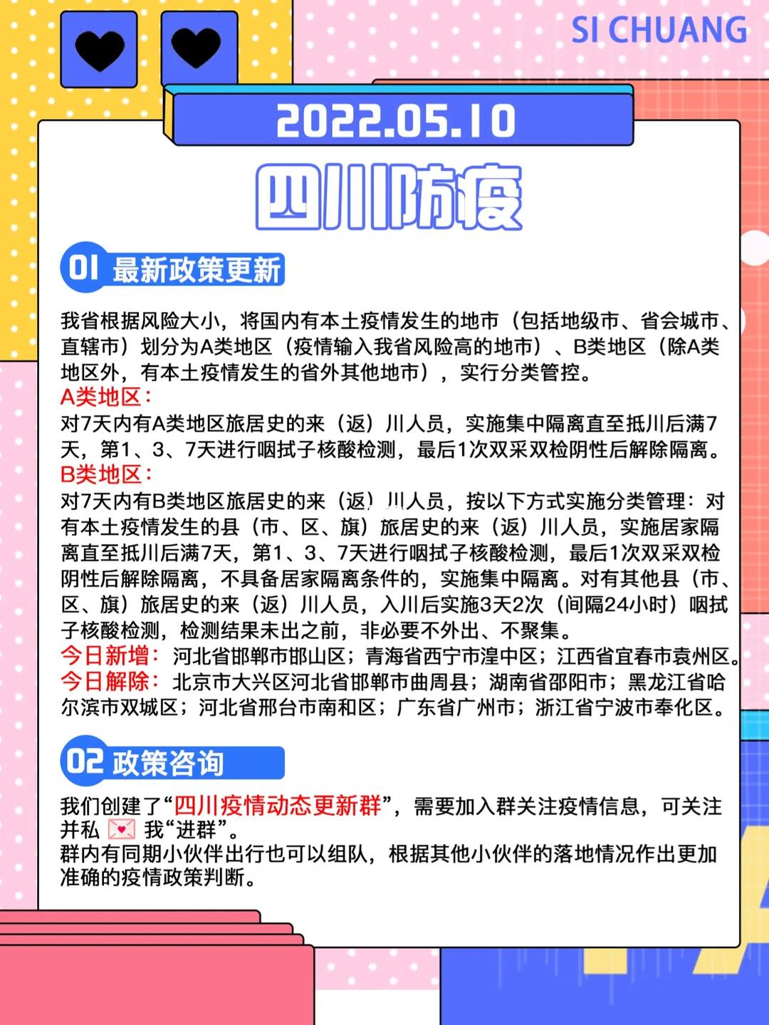 四川疾控公布最新来返川政策/四川针对返川人员最新政策