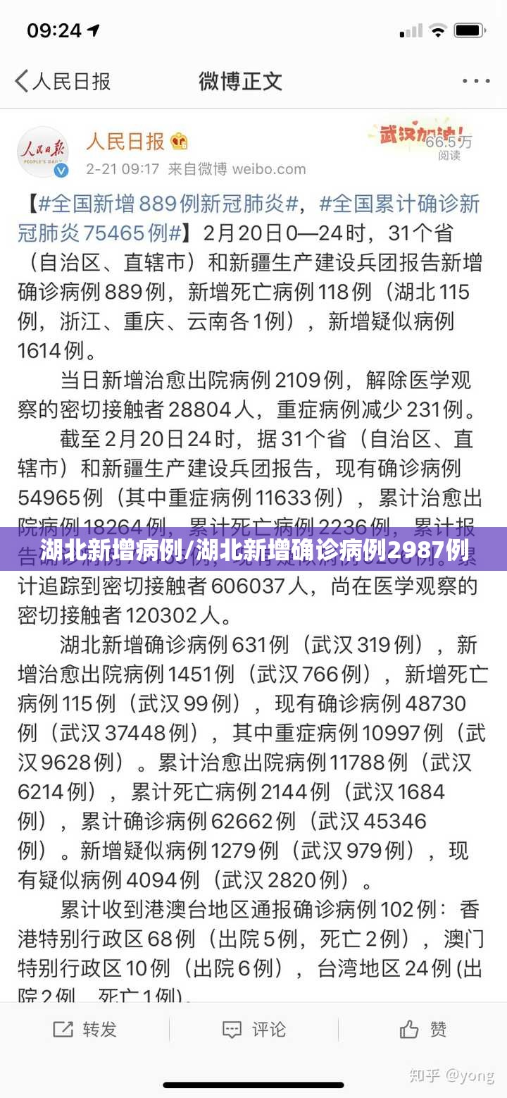 湖北新增病例/湖北新增确诊病例2987例