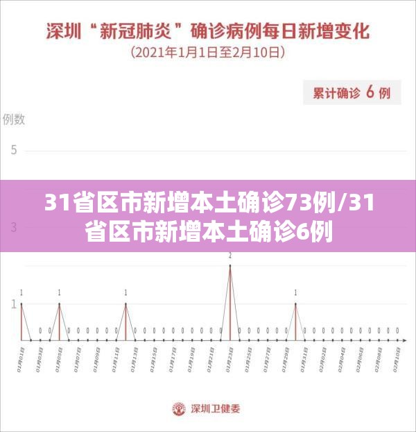 31省区市新增本土确诊73例/31省区市新增本土确诊6例