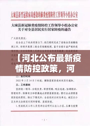 【河北公布最新疫情防控政策，河北最新疫情防控规定】