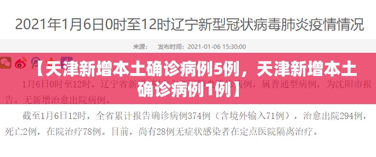 【天津新增本土确诊病例5例，天津新增本土确诊病例1例】