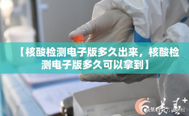 【核酸检测电子版多久出来，核酸检测电子版多久可以拿到】