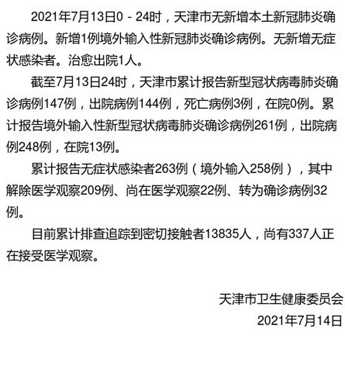 【天津最近的疫情情况，天津最近新冠病毒的最新情况】
