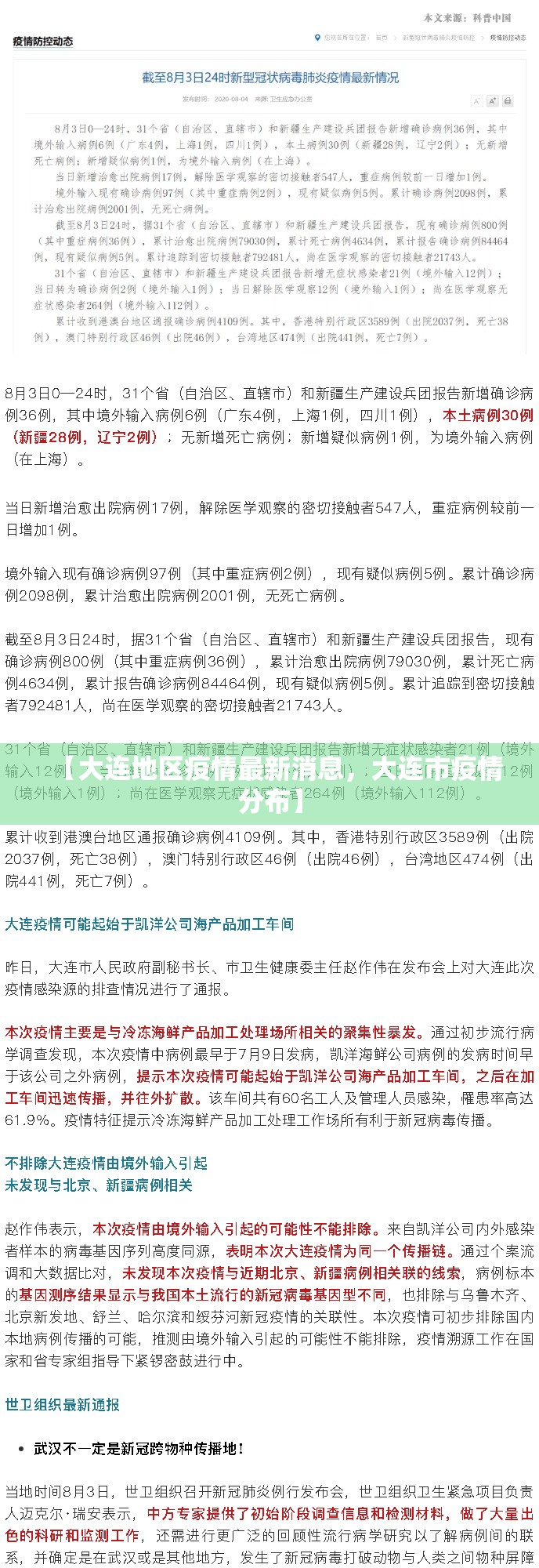 【大连地区疫情最新消息，大连市疫情分布】