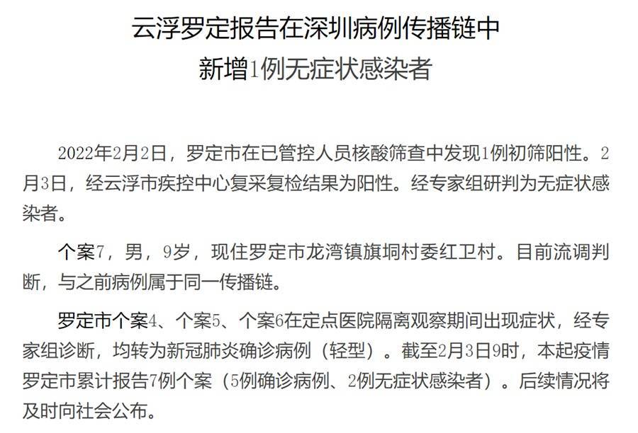 罗定疫情/罗定市最新疫情有感染吗