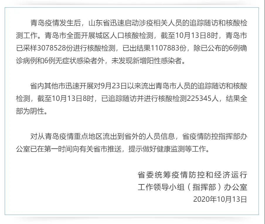 【青岛未发现新增阳性，青岛又发现一例无症状感染者吗?】