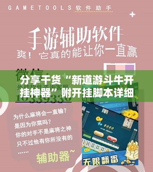 分享干货“新道游斗牛开挂神器”附开挂脚本详细教程
