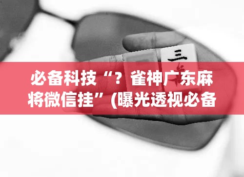 必备科技“？雀神广东麻将微信挂”(曝光透视必备猫腻)