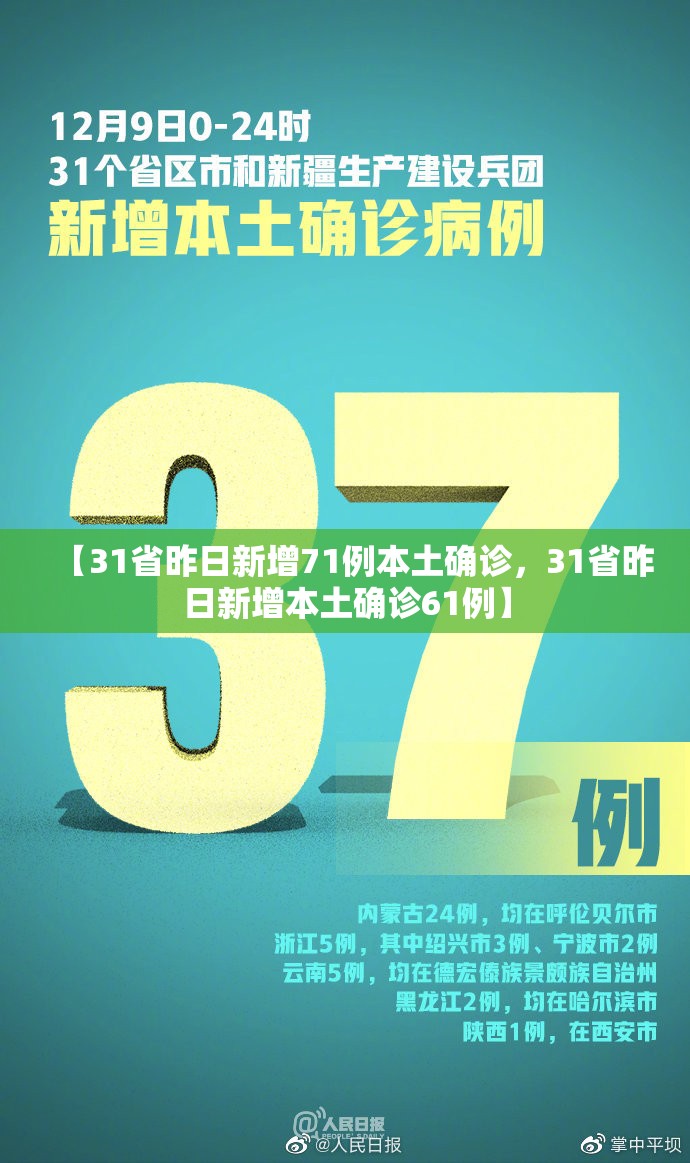 【31省昨日新增71例本土确诊，31省昨日新增本土确诊61例】