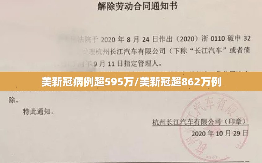 美新冠病例超595万/美新冠超862万例