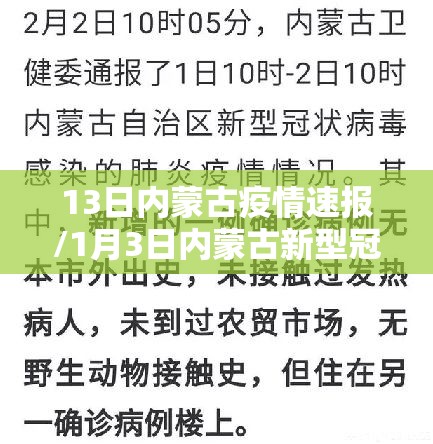 13日内蒙古疫情速报/1月3日内蒙古新型冠状病毒感染最新消息