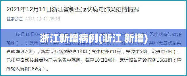 浙江新增病例(浙江 新增)