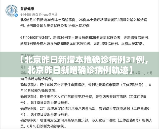 【北京昨日新增本地确诊病例31例，北京昨日新增确诊病例轨迹】