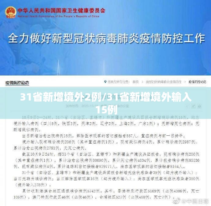 31省新增境外2例/31省新增境外输入15例