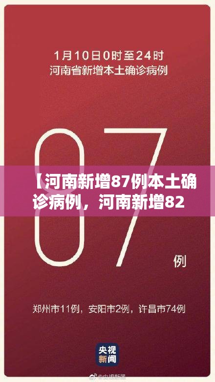 【河南新增87例本土确诊病例，河南新增82例本土】