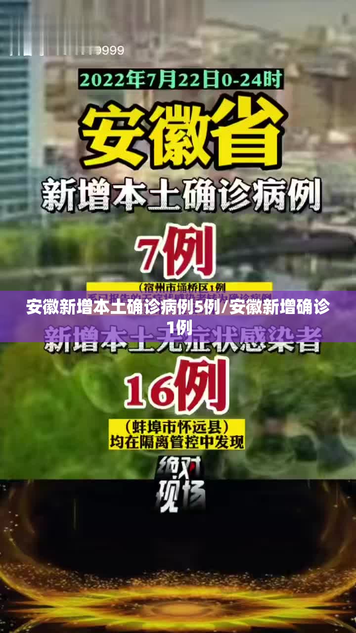 安徽新增本土确诊病例5例/安徽新增确诊1例