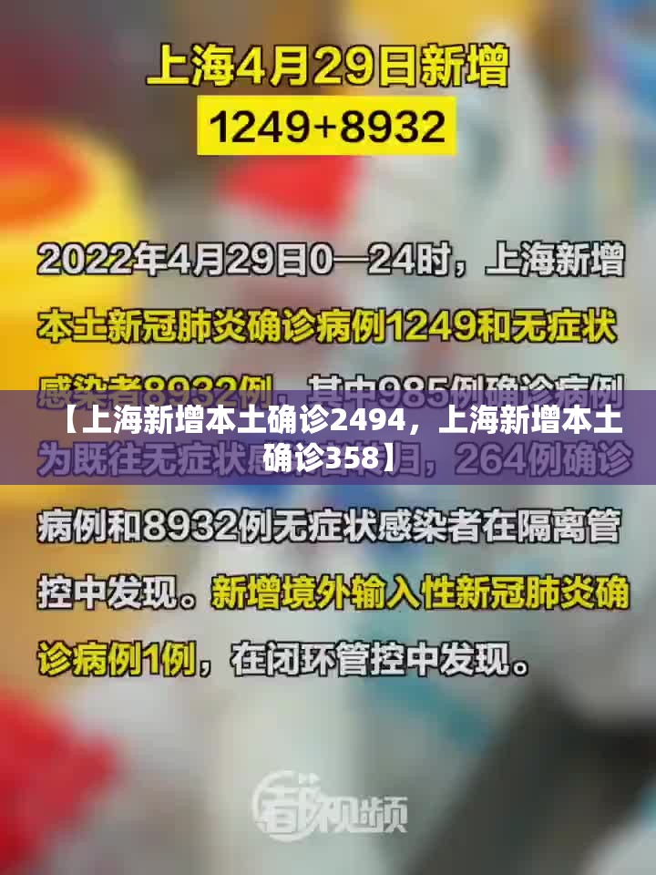 【上海新增本土确诊2494，上海新增本土确诊358】