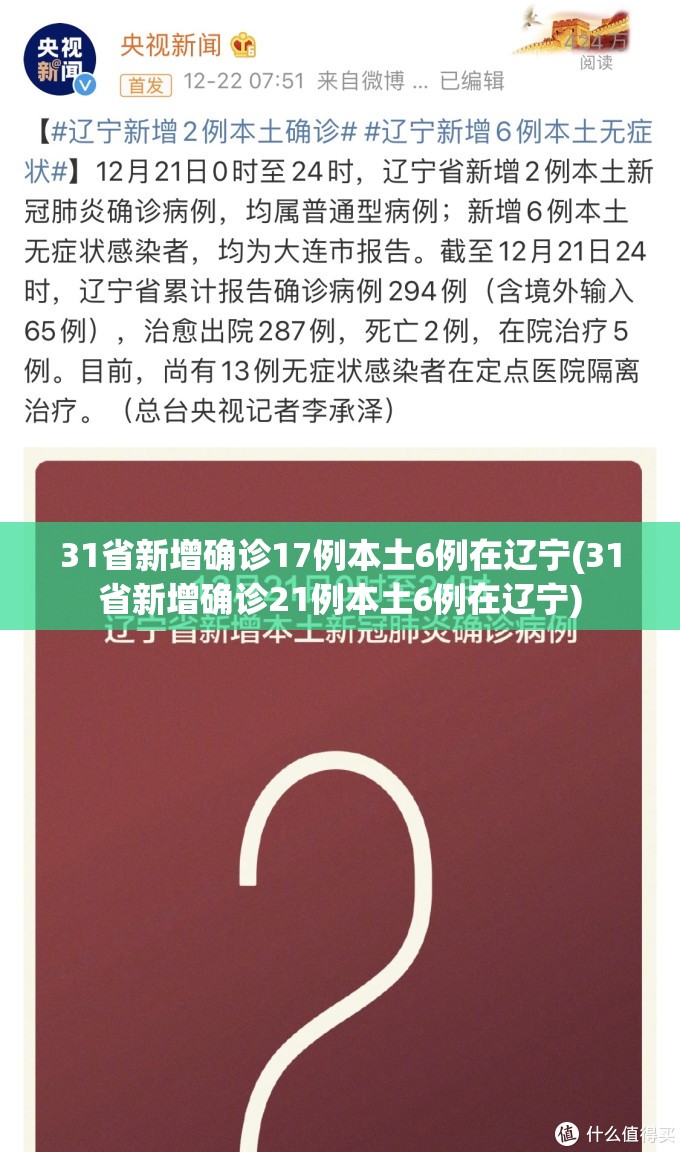 31省新增确诊17例本土6例在辽宁(31省新增确诊21例本土6例在辽宁)