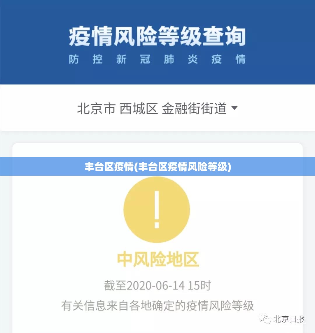 丰台区疫情(丰台区疫情风险等级)