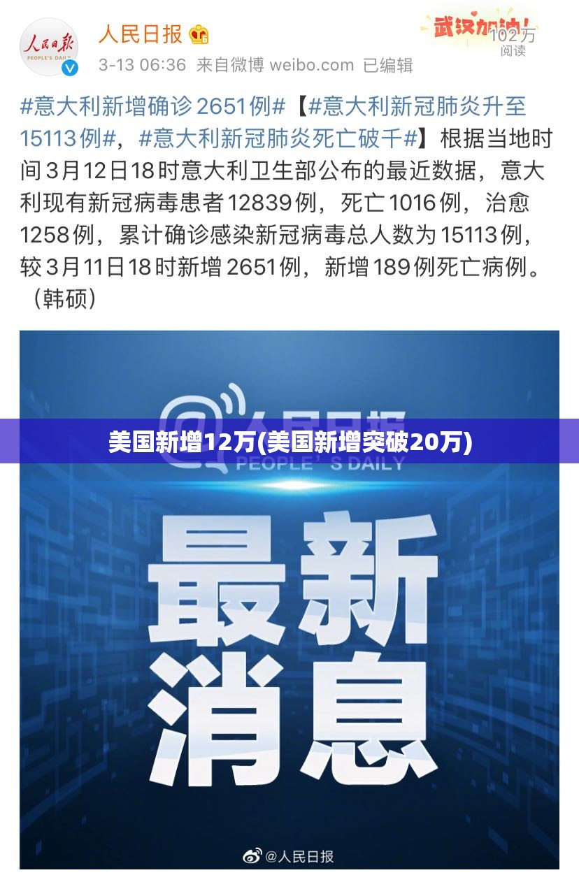 美国新增12万(美国新增突破20万)