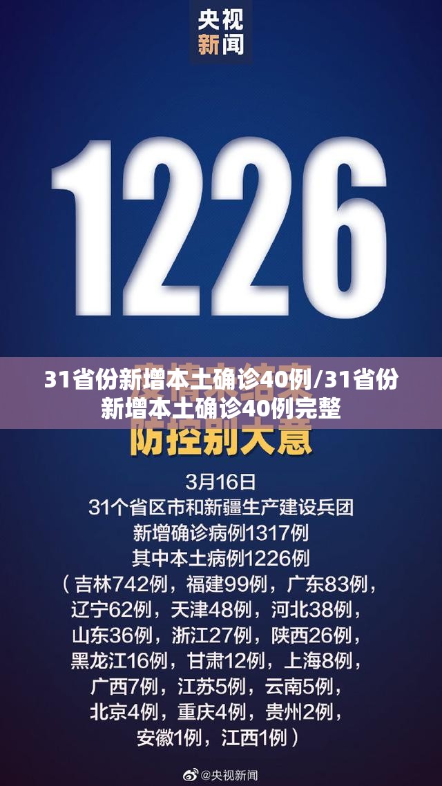 31省份新增本土确诊40例/31省份新增本土确诊40例完整