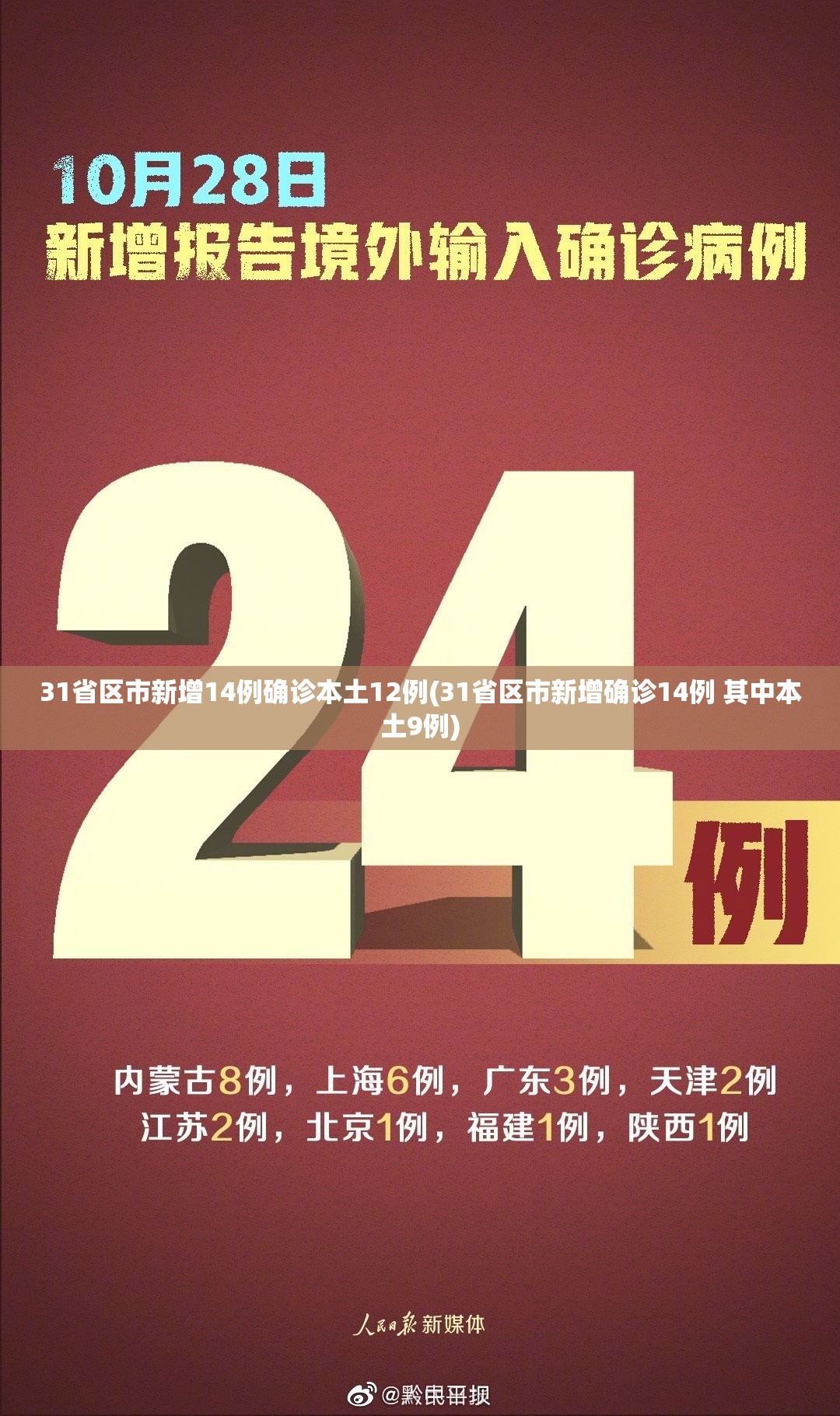 31省区市新增14例确诊本土12例(31省区市新增确诊14例 其中本土9例)