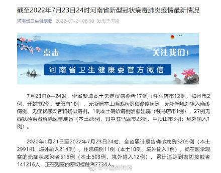 河南新增本土确诊1例/河南新增本土确诊1例无症状21例河南省驻马店泌阳县