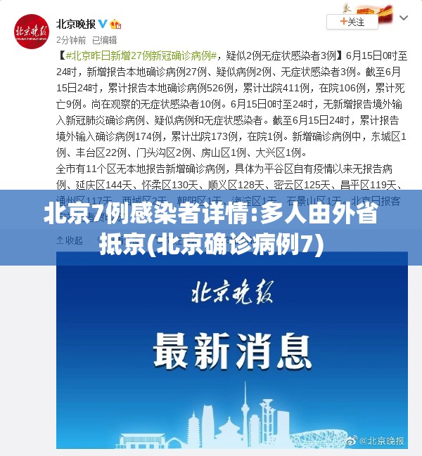 北京7例感染者详情:多人由外省抵京(北京确诊病例7)