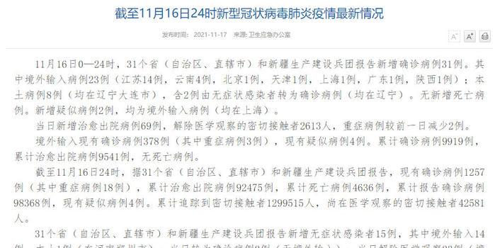 31省份新增本土确诊23例天津8例/天津新增病例地区