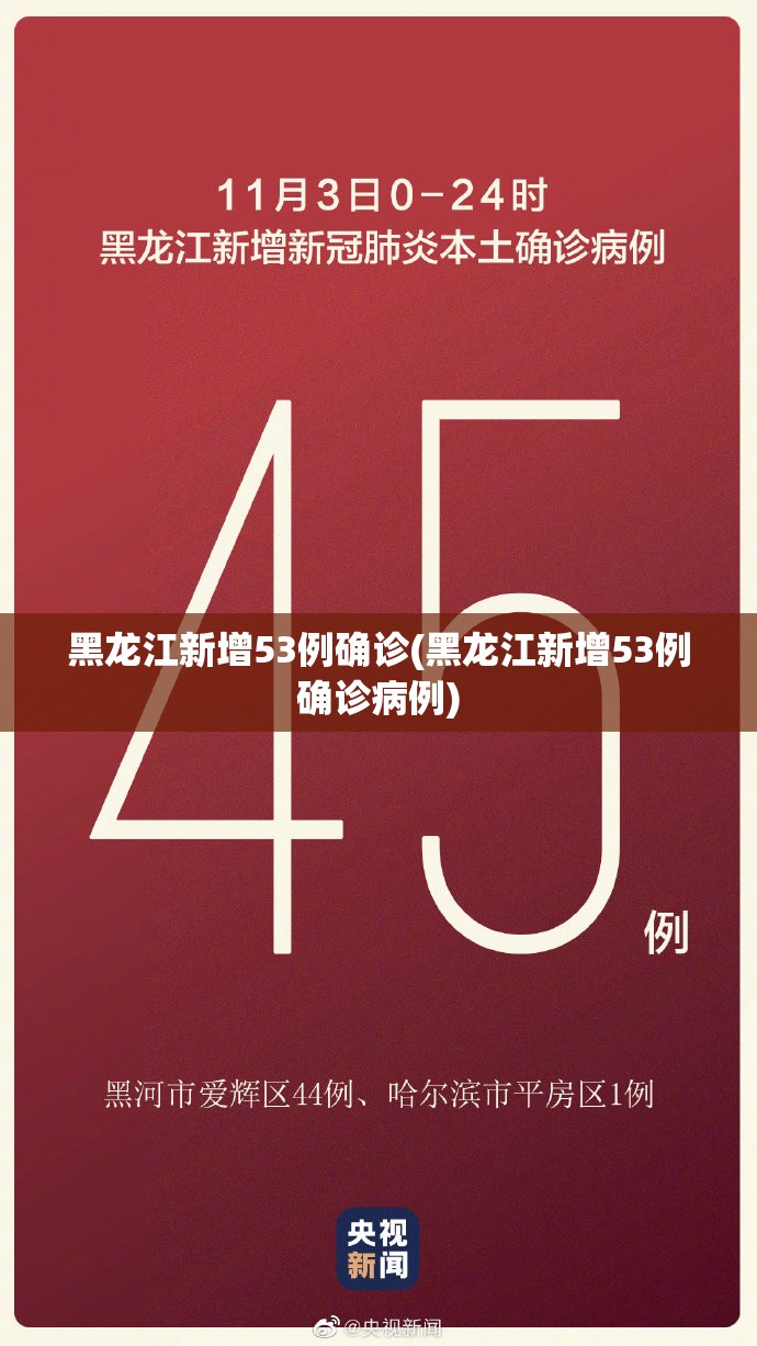 黑龙江新增53例确诊(黑龙江新增53例确诊病例)
