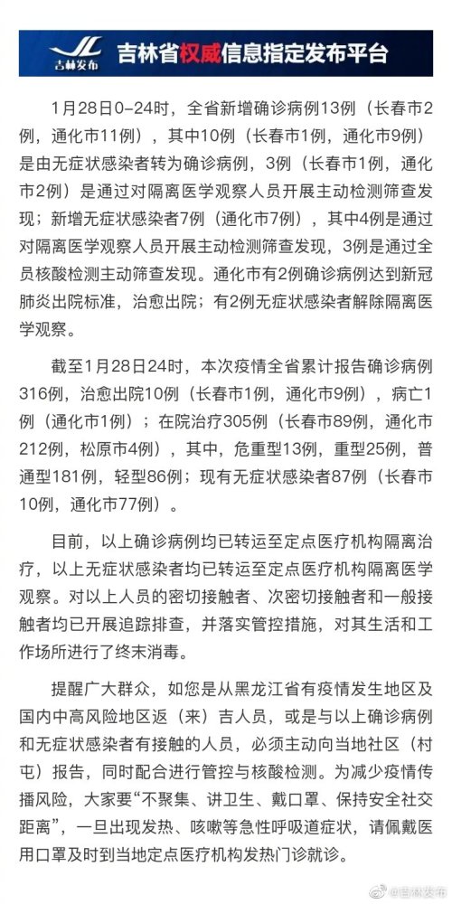 吉林新增8例确诊2例无症状(吉林新增感染超2000 官方分析原因)