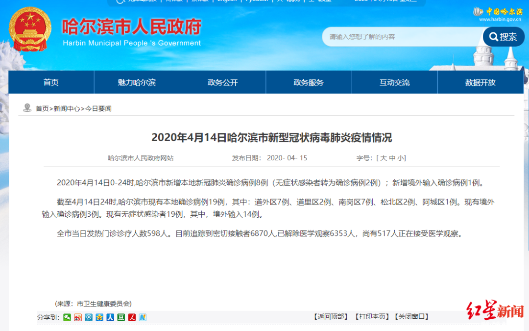 【哈尔滨封城了是真的吗，哈尔滨封到通知2019】