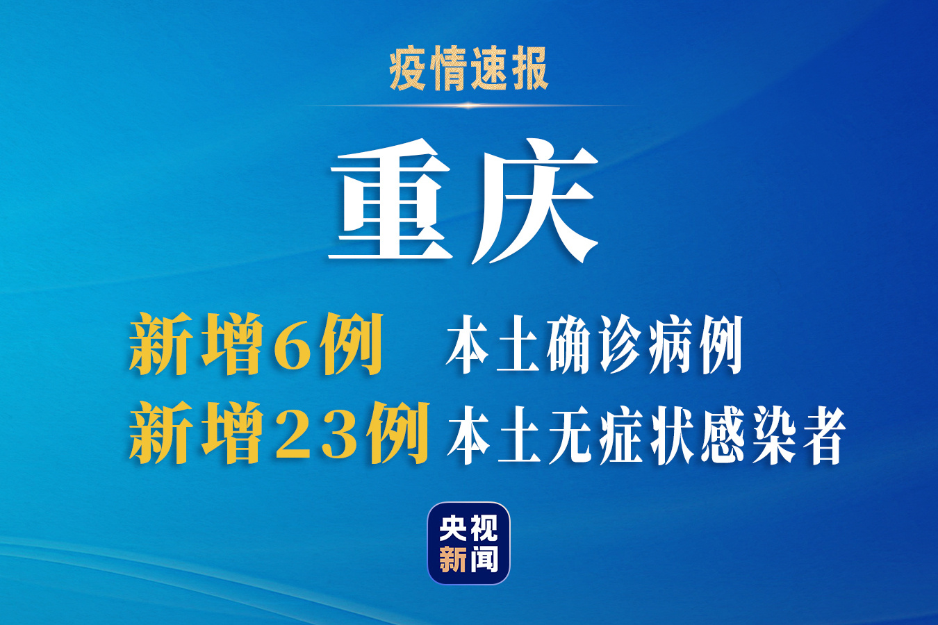 【重庆昨日新增本土确诊3例，重庆新增6例确诊病例】