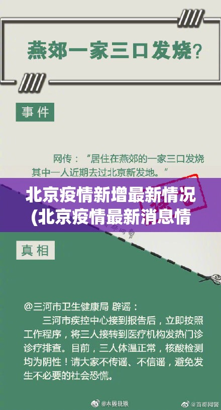 北京疫情新增最新情况(北京疫情最新消息情况如何) 北京疫情新增最新情况(北京疫情最新消息情况如何)